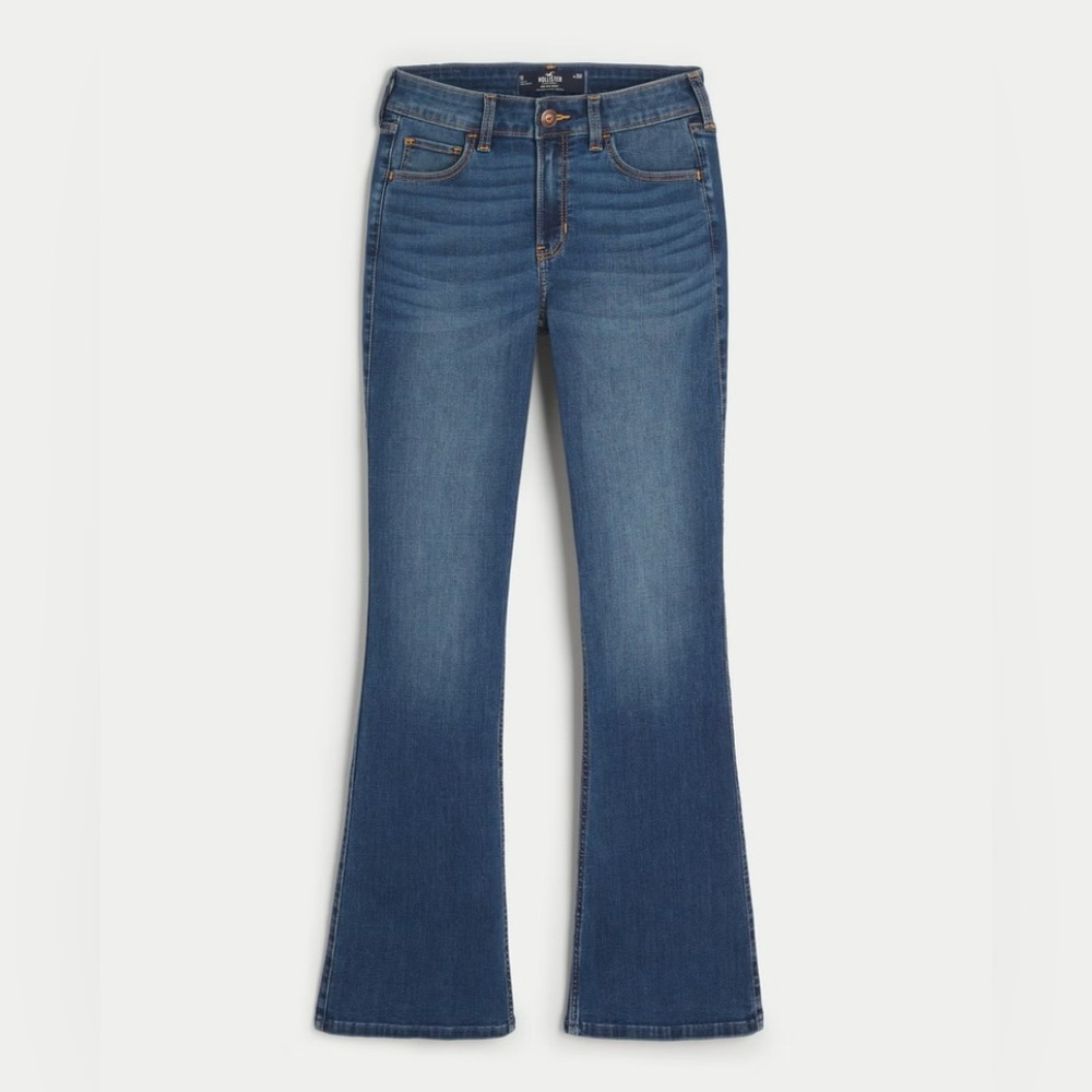 HOLLISTER MID-RISE MEDIUM WASH BOOT JEANS |  SIZE 00